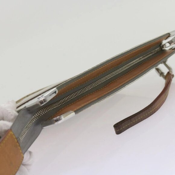 LOUIS VUITTON Monogram Mirror Trunk Pochette ClutchBag Silver M80807 Auth 67401 - Picture 8 of 16